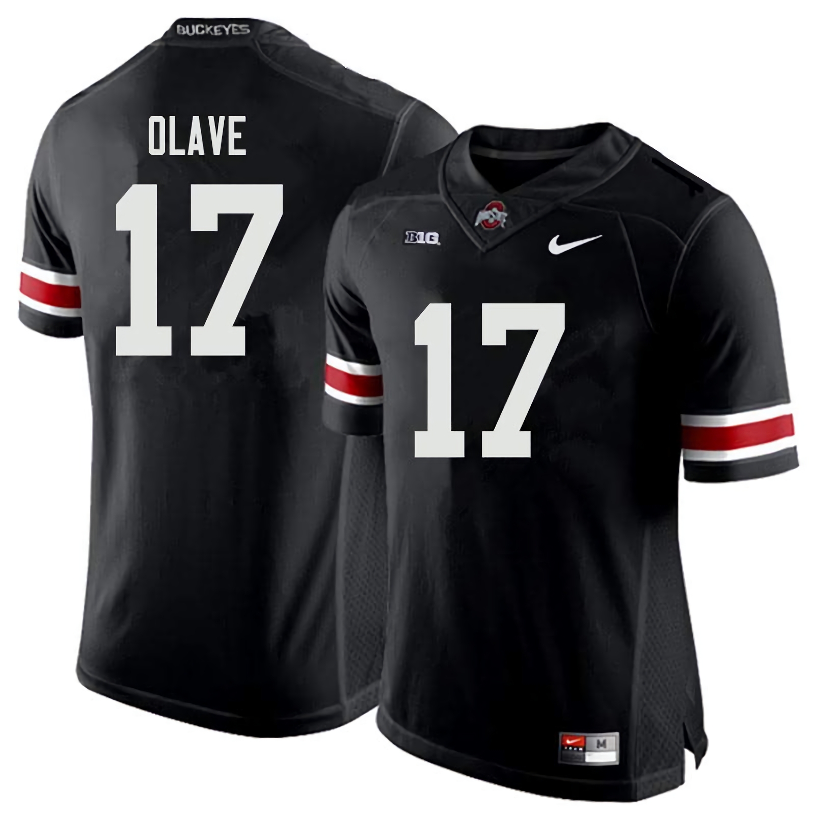 Chris Olave Ohio State Buckeyes Men's NCAA #17 Nike Black College Stitched Football Jersey KMI2456TQ